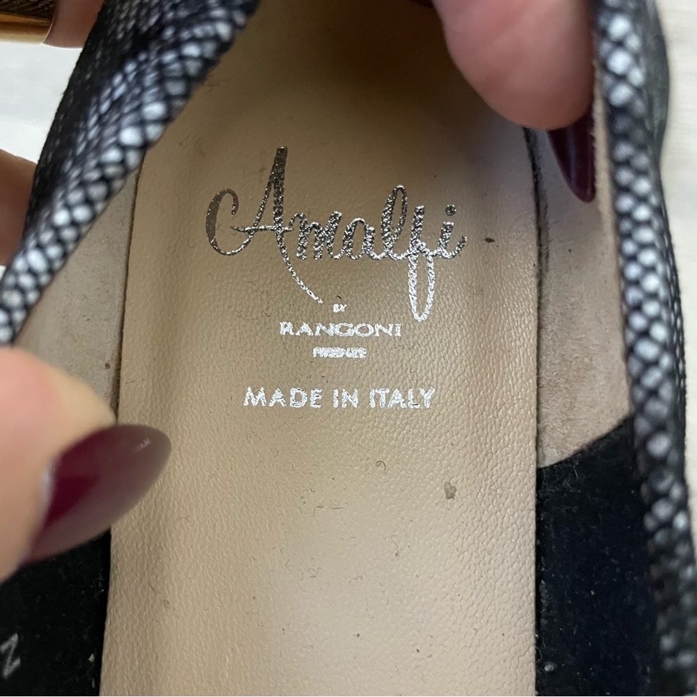 Amalfi by rangoni site black lace loafers flats - Picture 3 of 5